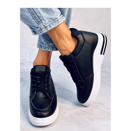 Sneakers con zeppa da donna Nere nero 1