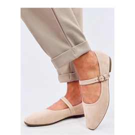 Ballerine stile Mary Jane Beige 2