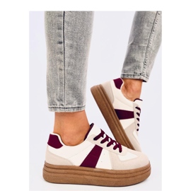 Scarpe da ginnastica da donna Melba Wine - Inello beige 1