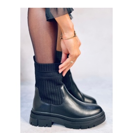 Stivaletti con tomaia elastica Demus Nero - Inello 2