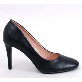 Lindy Décolleté nere con punta tonda - Inello nero 1