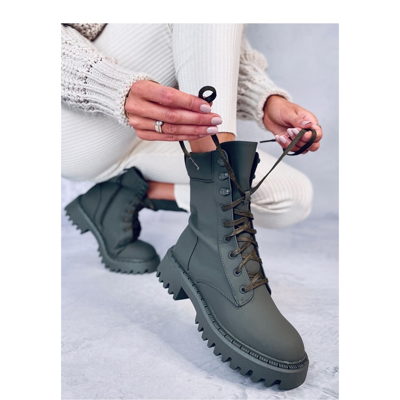 Scarpe da lavoro stringate Tamas Green - Inello verde 2