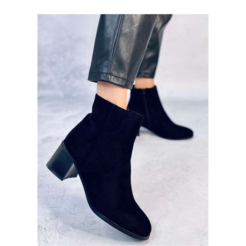 Stivaletti classici con tacco alto Annie Black - Inello nero 2