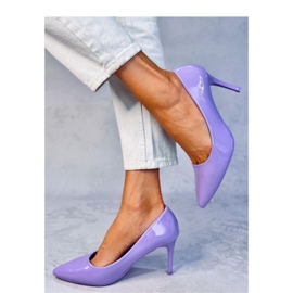 Décolleté a stiletto in vernice viola Charlotte - Inello 2