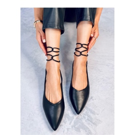 Ballerine stringate Nere nero 1