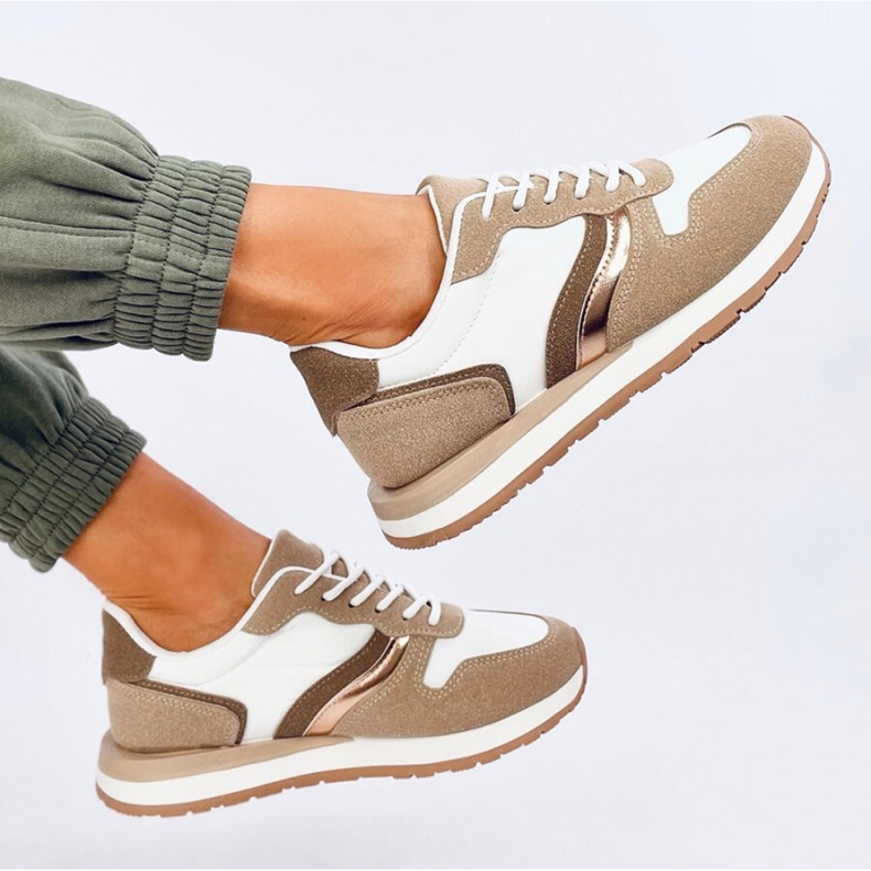 Scarpe da ginnastica da donna Carthy Khaki - Inello marrone 2