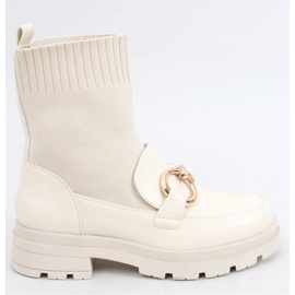 Stivaletti a calzino Tono Beige - Inello 1