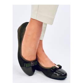 Ballerine con zeppa verdi verde 1