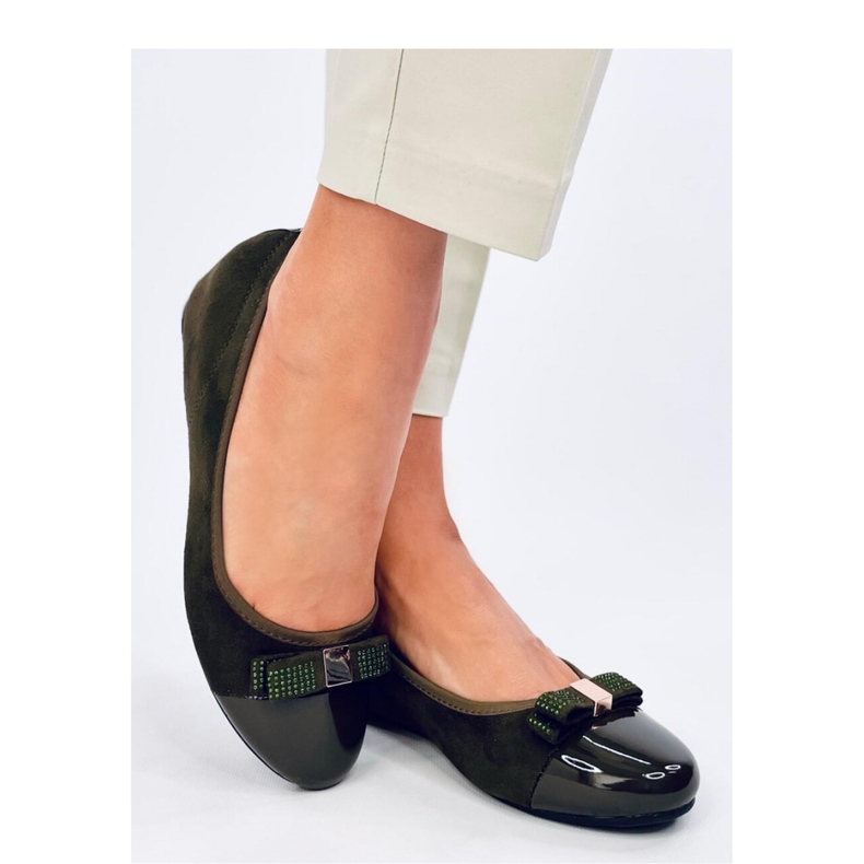Ballerine con zeppa verdi verde 1