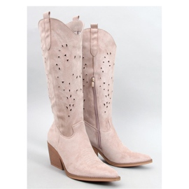 Corbins Stivali da cowboy traforati beige - Inello 1