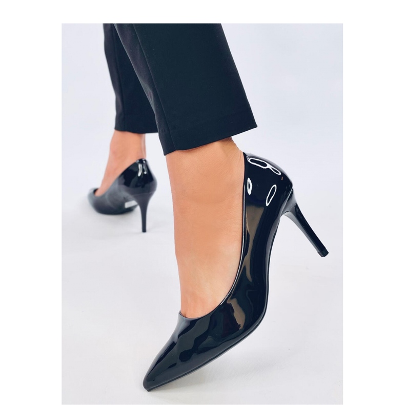 Décolleté a stiletto in vernice Charlotte Black - Inello nero 2