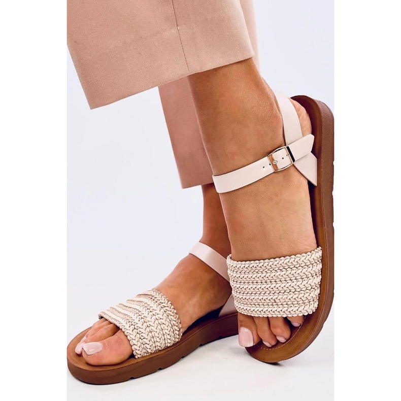 Sandali stile boho Salinon OFF-WHITE - Inello beige 2