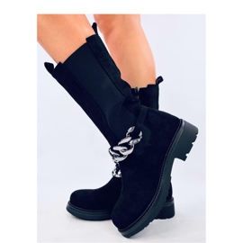 Wiley Stivaletti Chelsea neri con gamba lunga - Inello nero 1