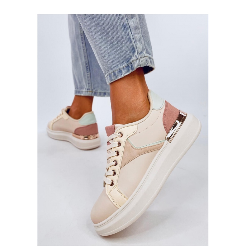 Sneakers da donna colorate rosa 1