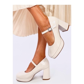 Décolleté con plateau Sorel Beige - Inello 1