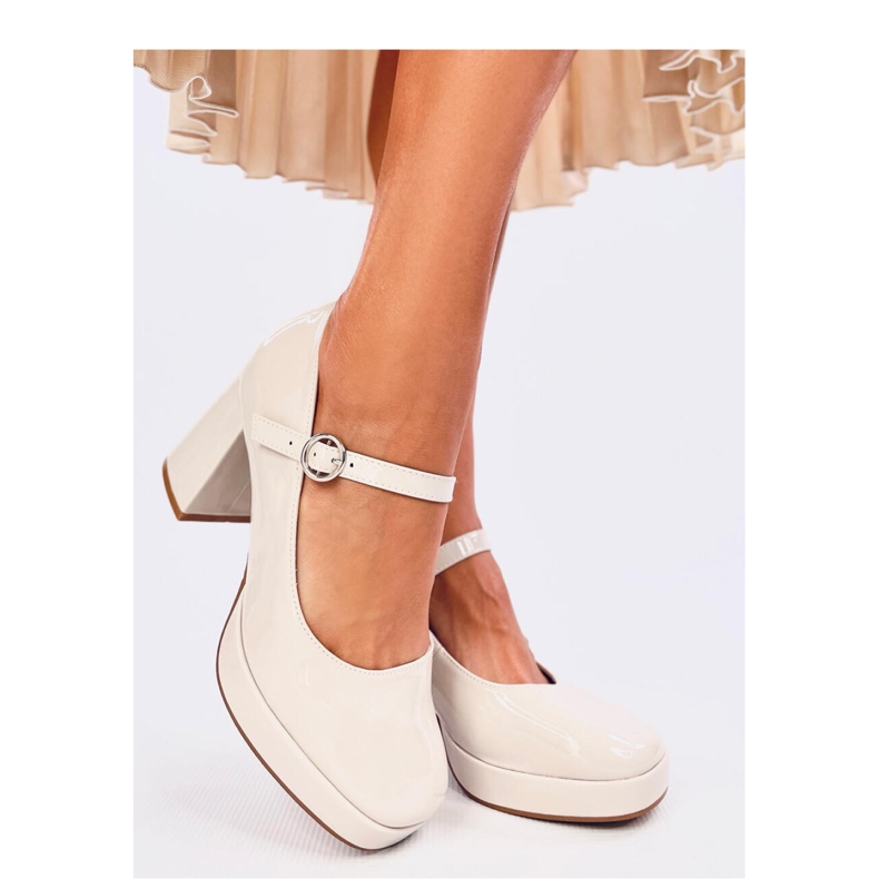 Décolleté con plateau Sorel Beige - Inello 2