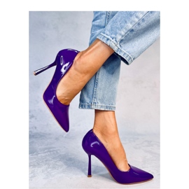 Tacchi a spillo in vernice da donna Anika Purple - Inello viola 1