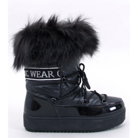 Kendals Stivali da neve in pelliccia nera - Inello nero 1