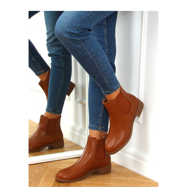 Stivaletti Chelsea classici da donna cammello 6217 Camel - Inello marrone 2