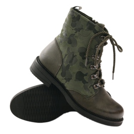 Sergio Leone Scarpe da lavoro mimetiche verdi verde multicolore 3