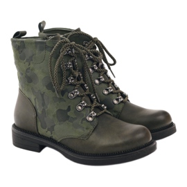 Sergio Leone Scarpe da lavoro mimetiche verdi verde multicolore 4