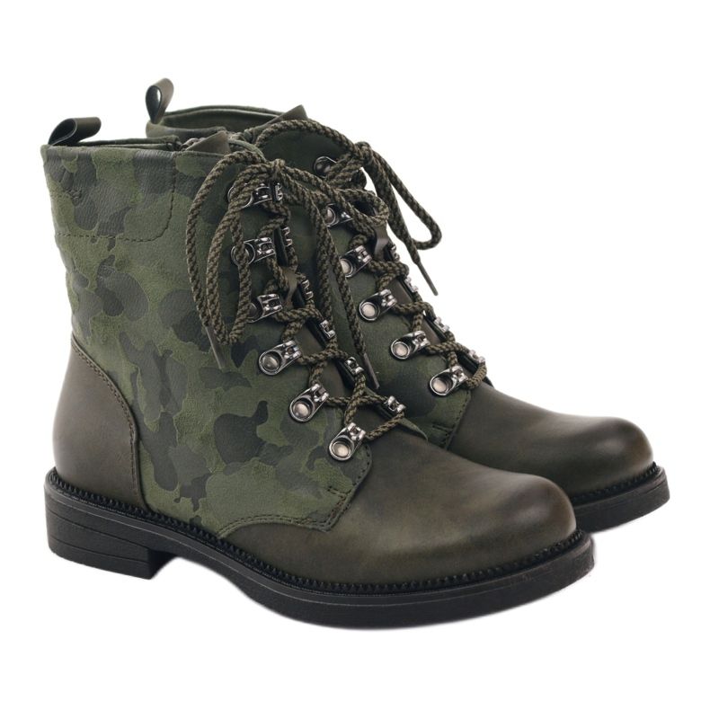 Sergio Leone Scarpe da lavoro mimetiche verdi verde multicolore 4