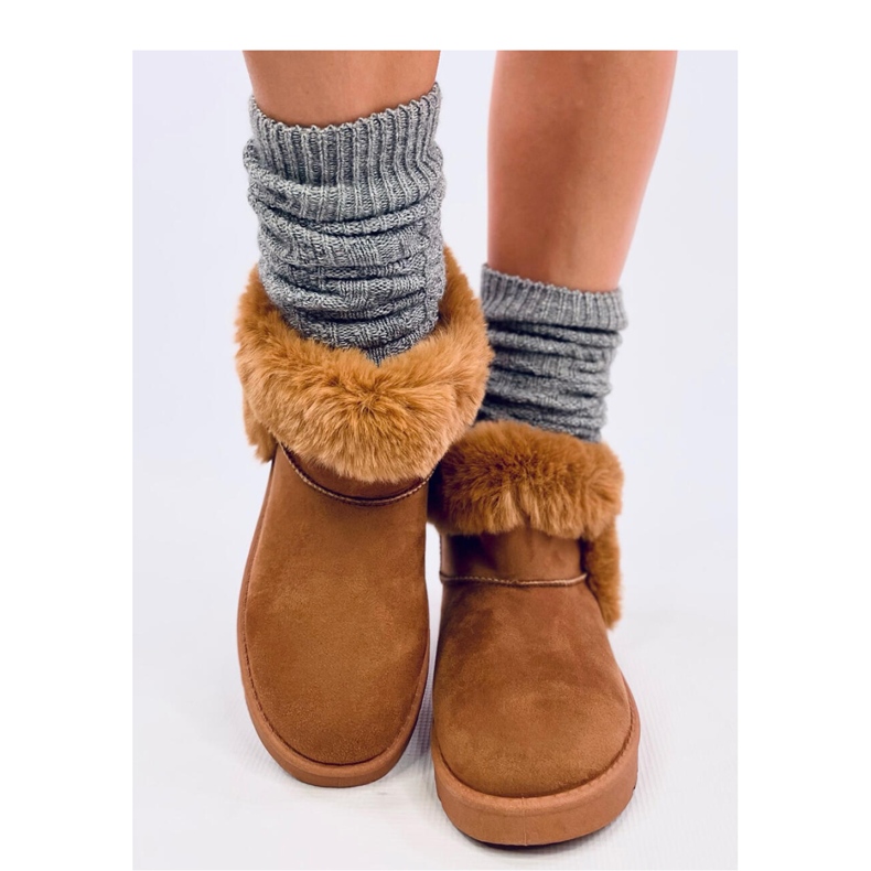 Stivali corti emù con pelliccia Sissoi Camel - Inello marrone 2