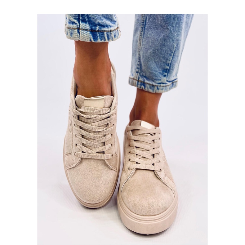 Sneakers da donna pastello Akins Khaki - Inello beige 1