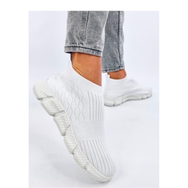 Darts Scarpe sportive a calzino bianche - Inello bianco 1