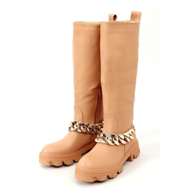 Stivali con catena July Camel - Inello marrone 1