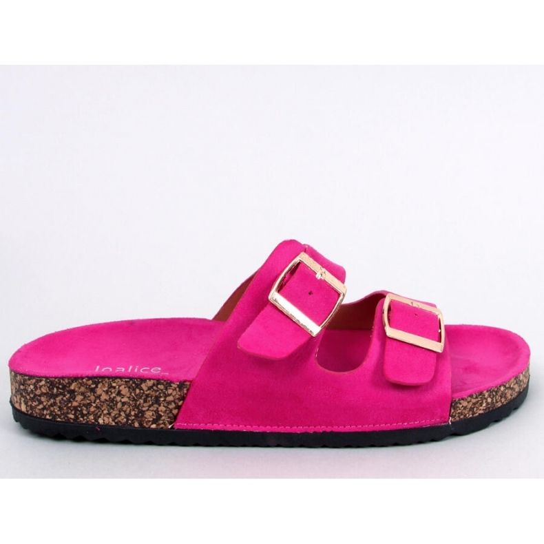 Sandalo Scholki infradito in sughero Byrd Fucsia - Inello rosa 1