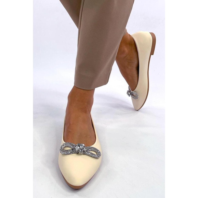 Ballerine con zirconi Duvall Beige - Inello 2