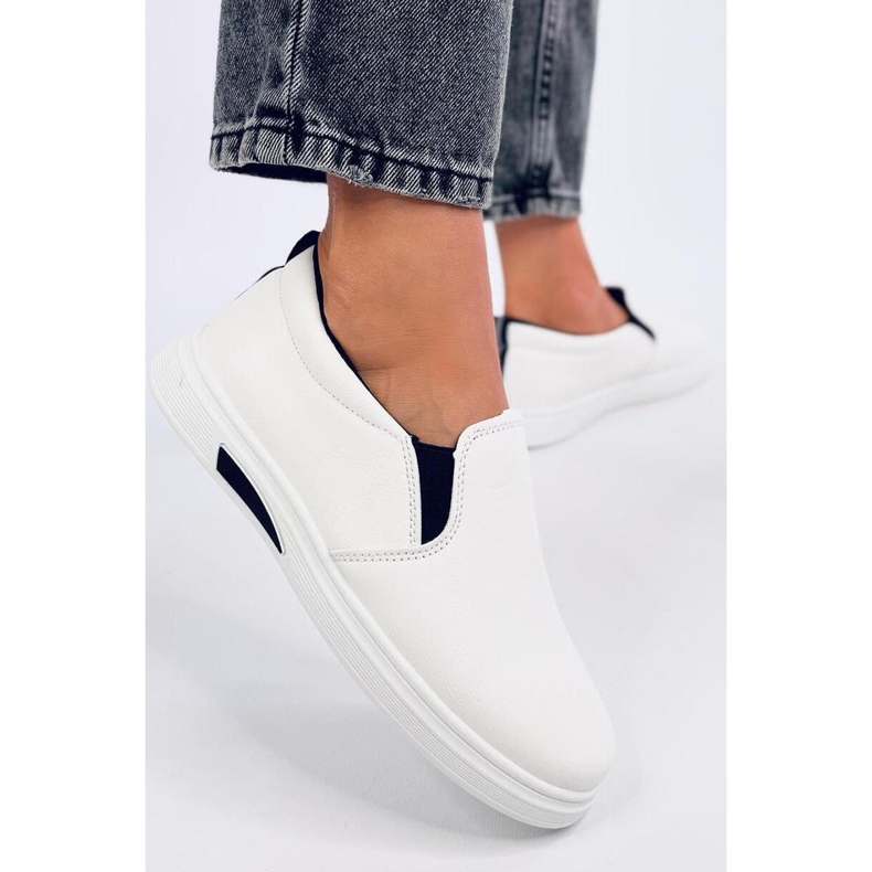 Sneakers slip-on Alliot bianche - Inello nero 1