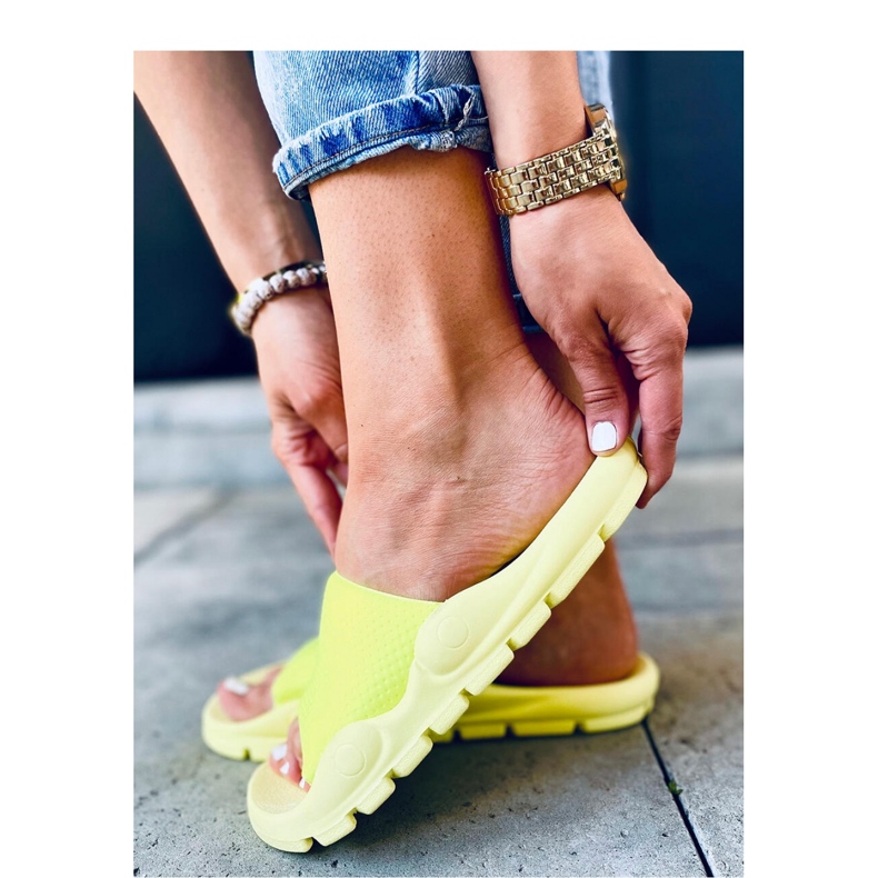Sandalo infradito da donna Wind Yellow - Inello giallo 1