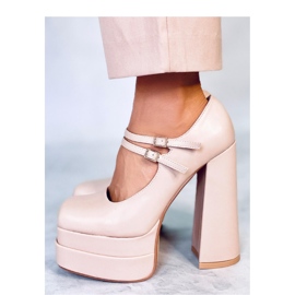 Loit Décolleté con plateau in grana beige - Inello 1