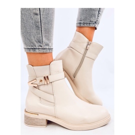 Stivaletti Chelsea Gavins in PU beige - Inello 1