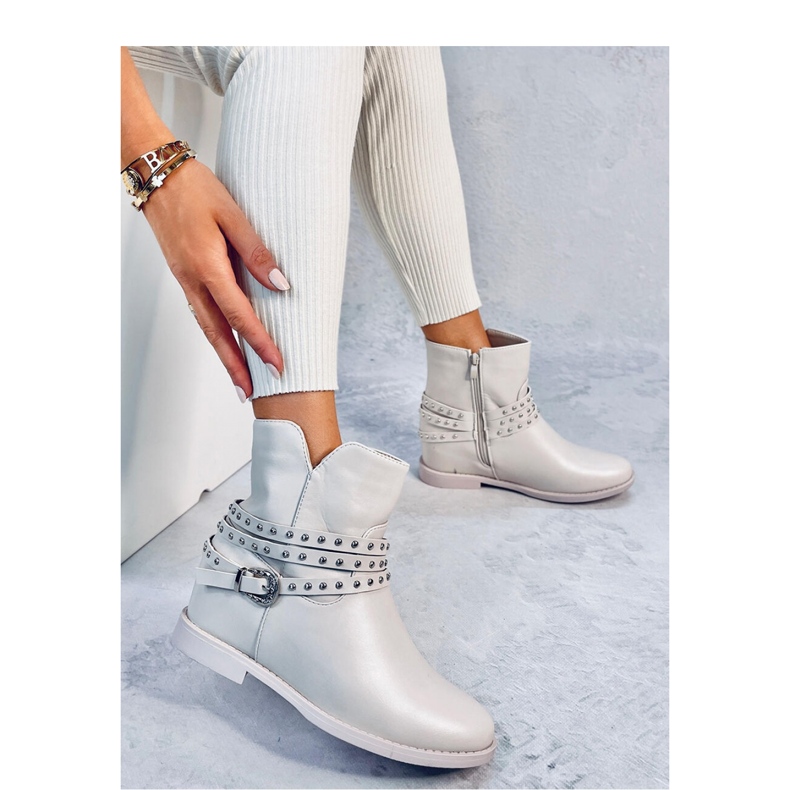 Stivaletti con zeppa Stovall Beige - Inello 2