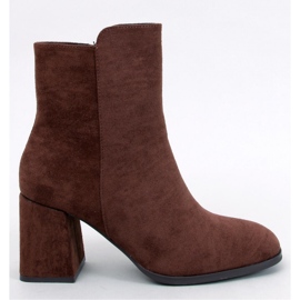 Stivaletti lisci con tacco alto Weish Brown - Inello marrone 1