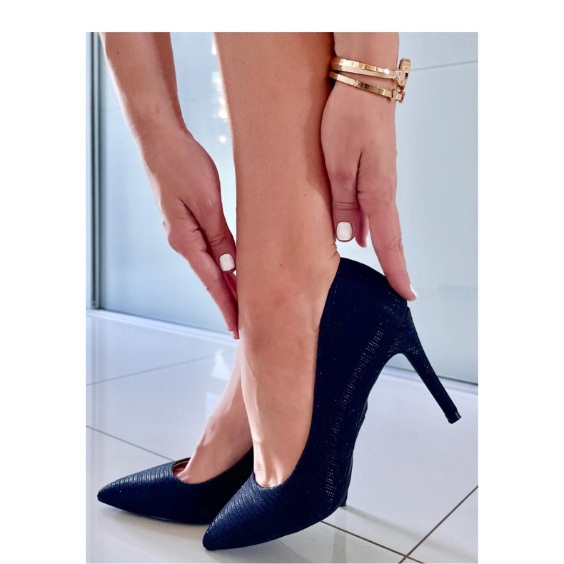 Tacchi alti da sera da donna Beverly Black - Inello nero 2