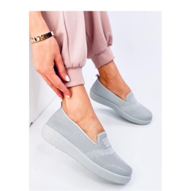 Scarpe da ginnastica a calzino Combe Grigie - Inello grigio 1