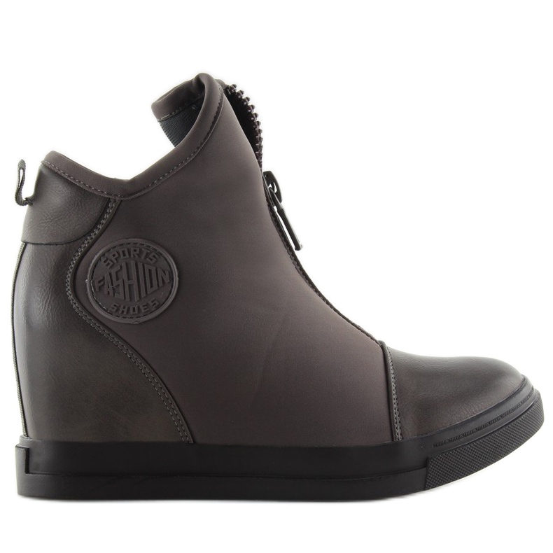 Sneakers con zeppa grigie 168-129 grigie grigio 1