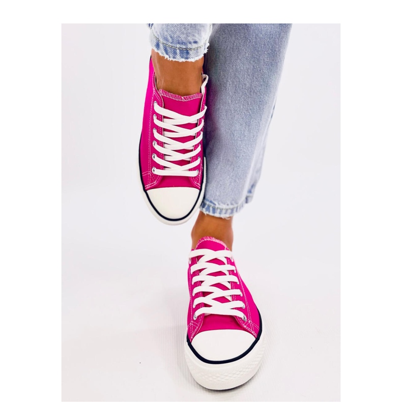 Sneakers classiche da donna Basic Fucsia - Inello rosa 1