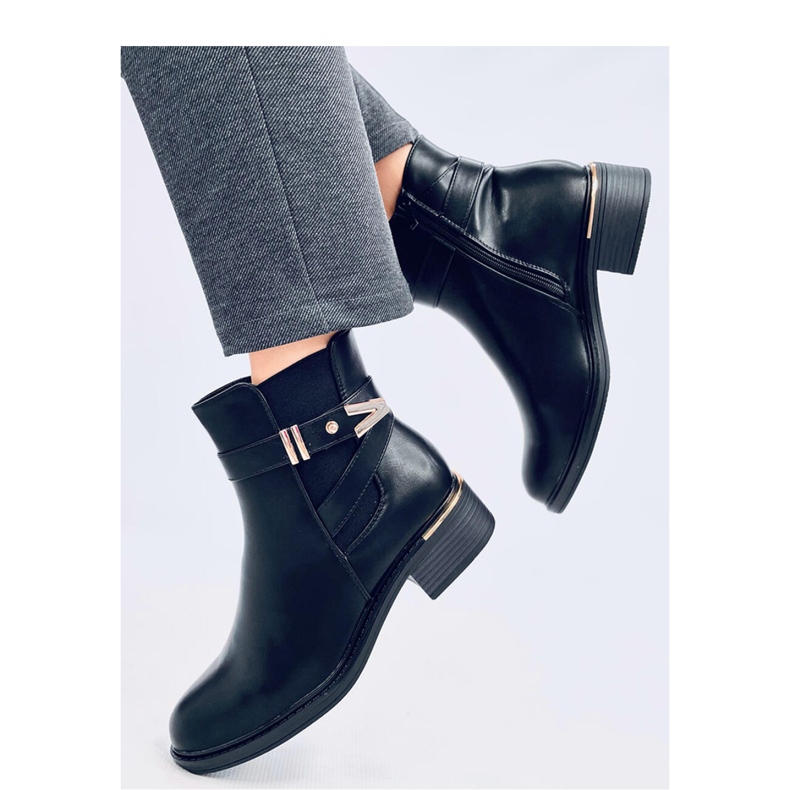 Stivaletti Chelsea Gavins in PU nero - Inello 1
