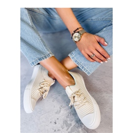 Sneaker calzino da donna Bruni LT.BEIGE - Inello 1