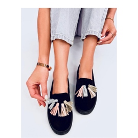 Mocassini con frange Krauss Blackcolor - Inello nero 1