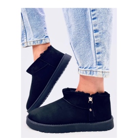 Pantaloni corti emù con cerniera di Frankis Black - Inello nero 1