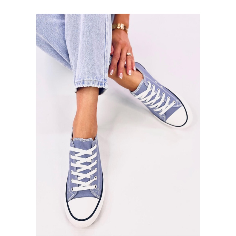 Sneakers classiche da donna Basic Jeans - Inello blu 2
