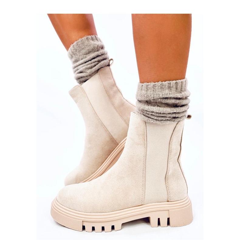 Swanson Stivaletti Chelsea alti beige - Inello 2