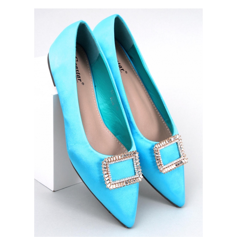 Ballerine eleganti con pietre Lorella Blu - Inello 1