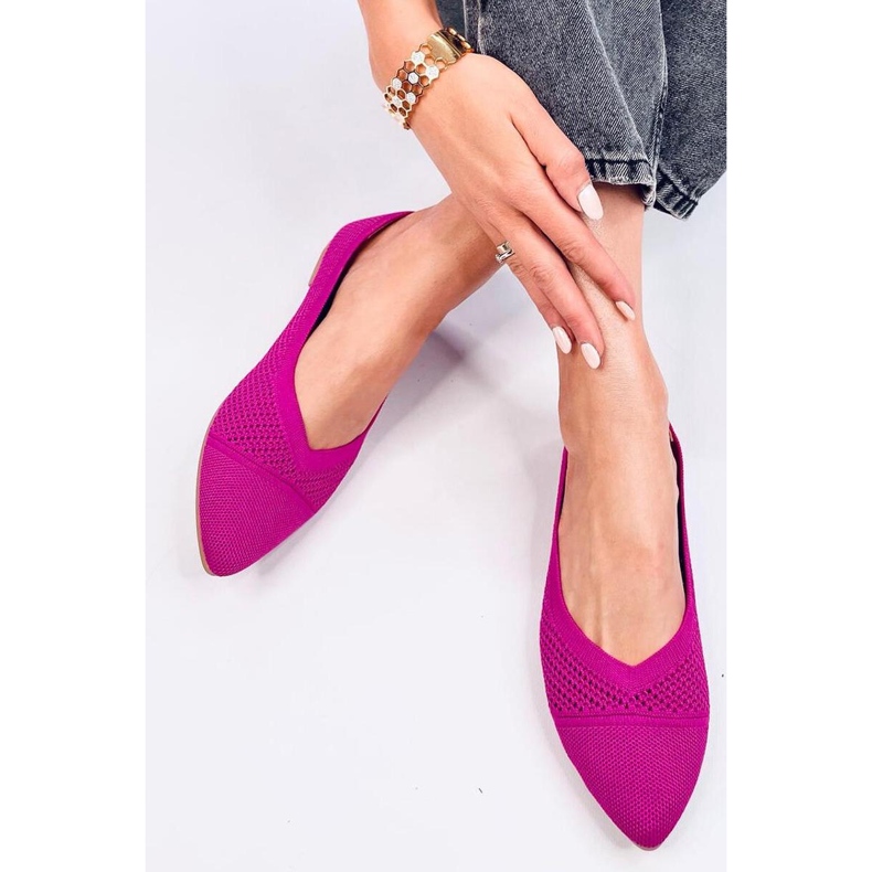 Ballerine mandorla traforate Sotty Fuchsia - Inello rosa 1